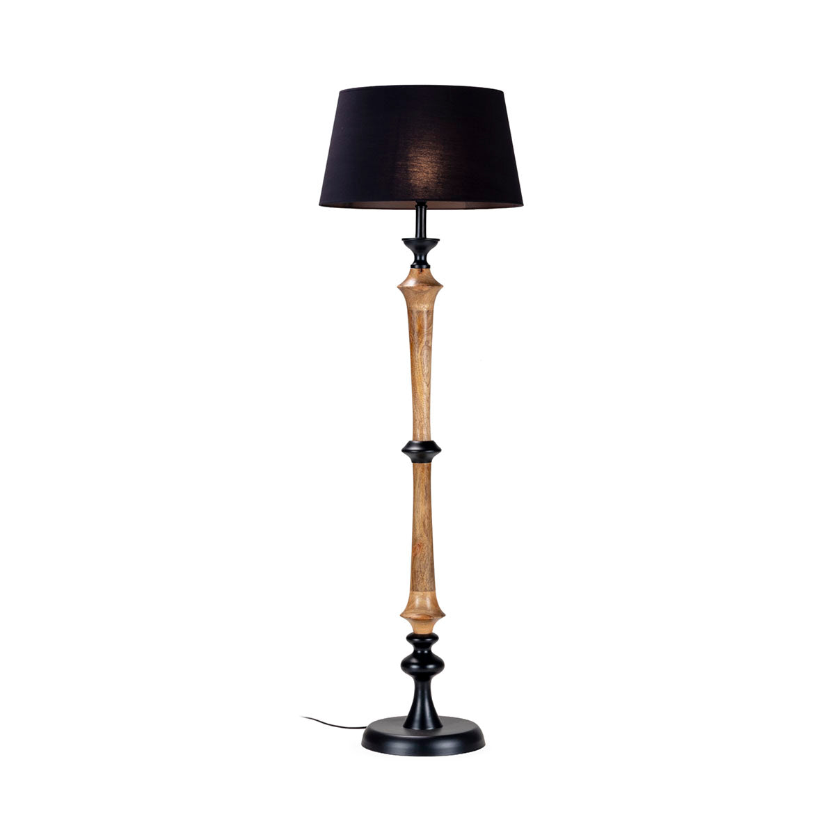 Lámpara de pie de madera de mango Lalín