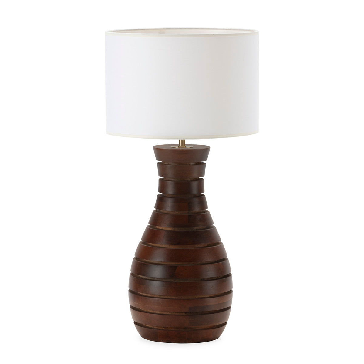 Lámpara de sobremesa de madera de mango y metal Ortigia