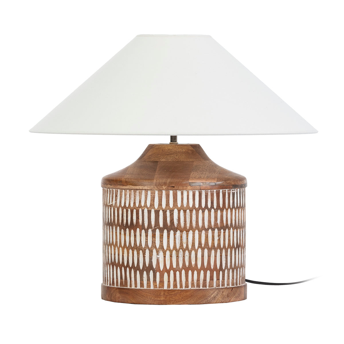 Lámpara de sobremesa de madera Scilla