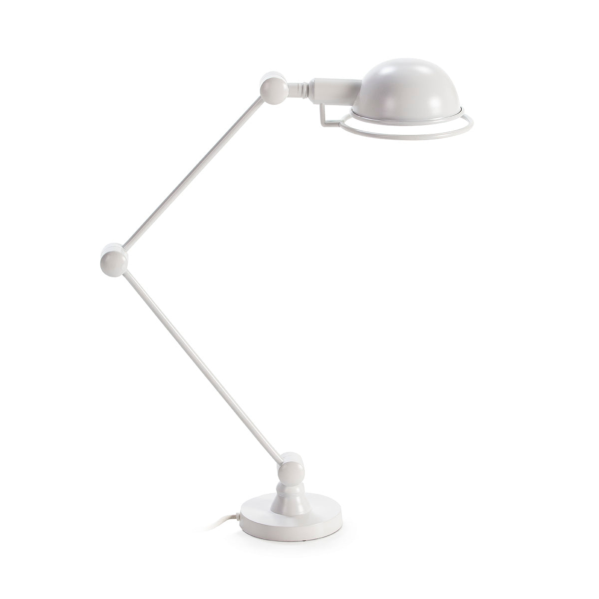 Lámpara de sobremesa de metal blanco Foligno