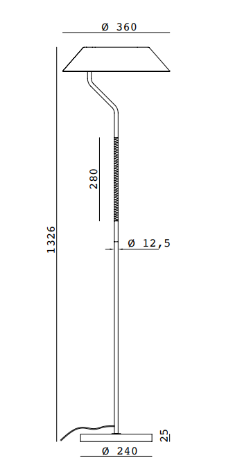 Lámpara de Suelo Aider - P1287
