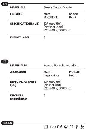Lámpara de Suelo Ario - P1234