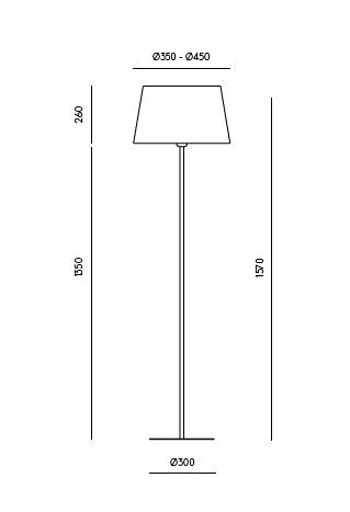 Lámpara de Suelo Tex - P1026