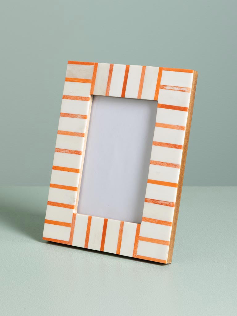 Marco de Foto Fun Rayas Naranjas 10x15 - #pino_y_jacaranda#