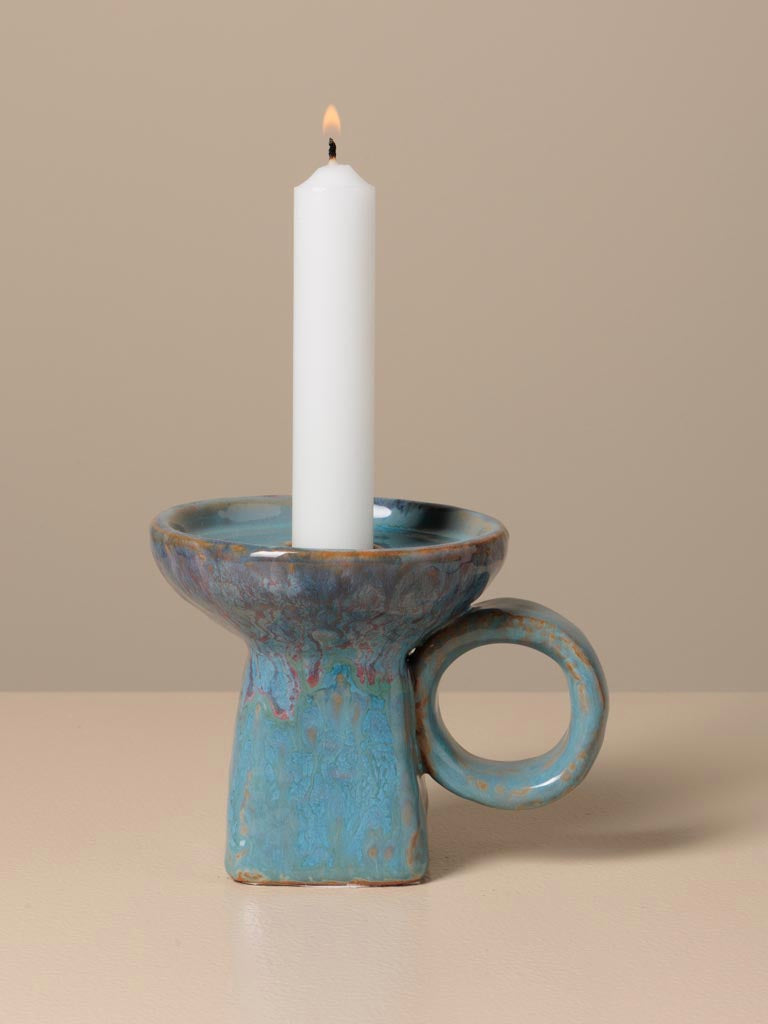 Candelero Azul Tinta - #pino_y_jacaranda#