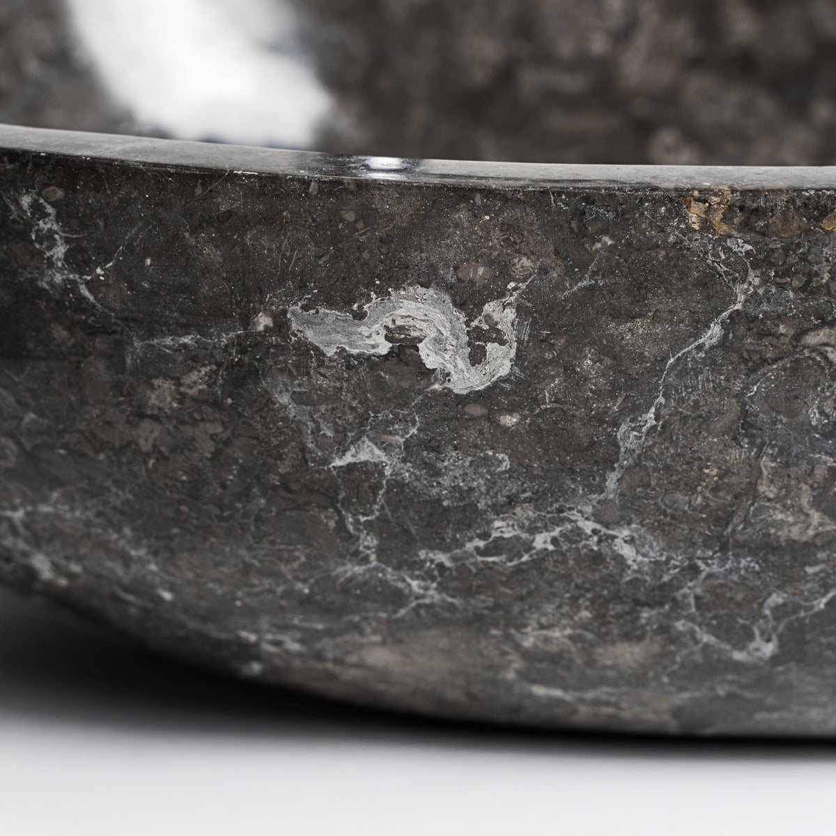 Lavabo de mármol gris Oceánide
