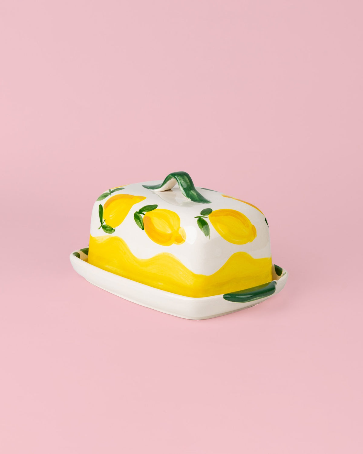 Mantequillera de cerámica Limone 19 cm
