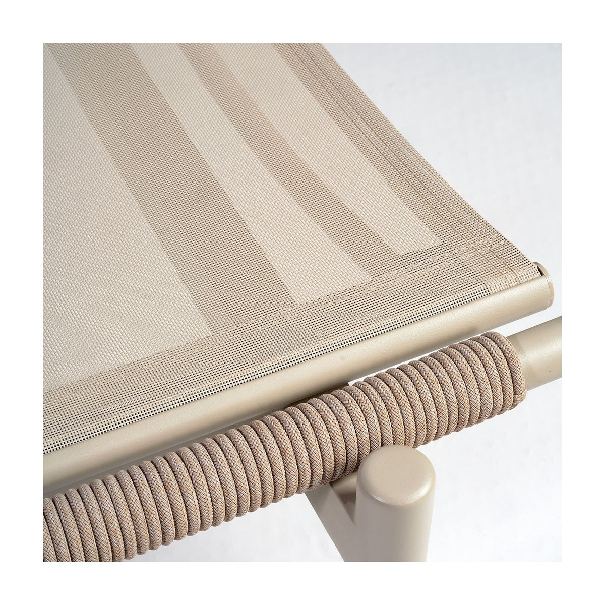 Tumbona de exterior de aluminio y cuerda Pasaia
