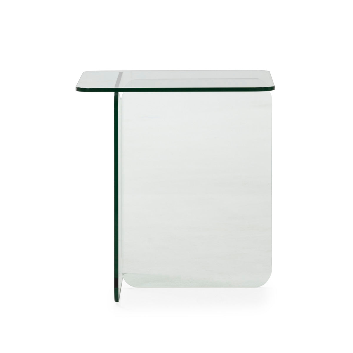 Mesa auxiliar de cristal Pefki
