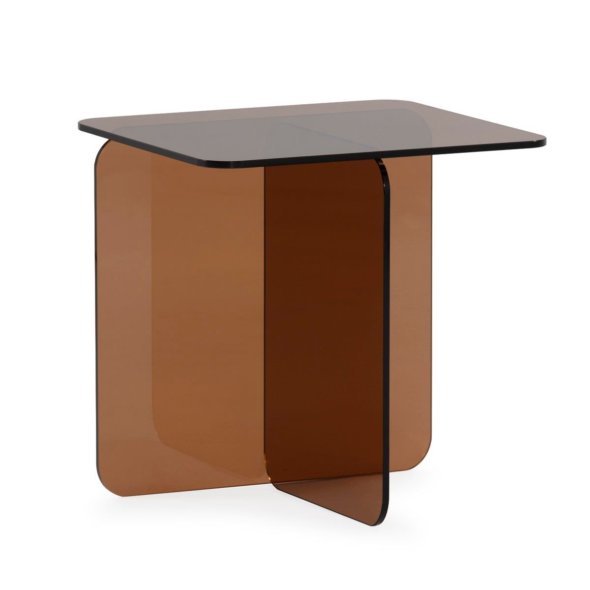 Mesa auxiliar de cristal Pefki