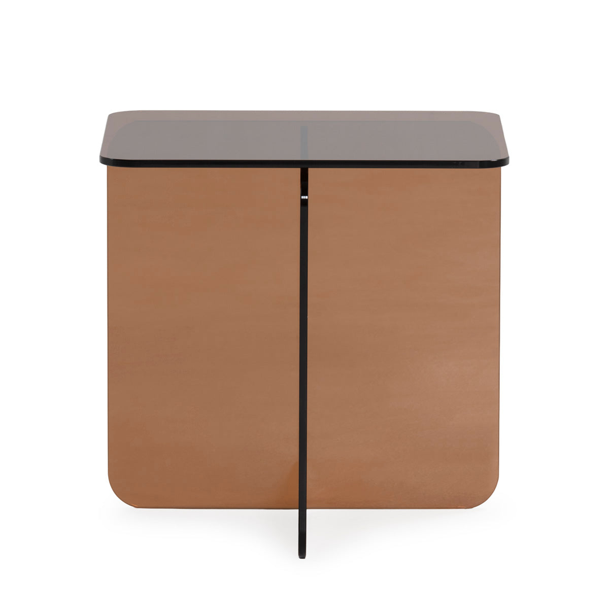 Mesa auxiliar de cristal Pefki