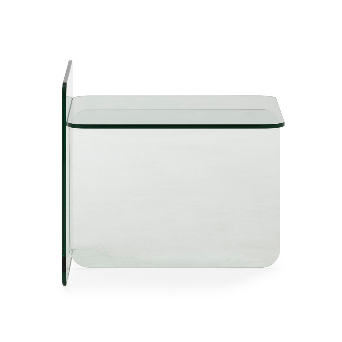 Mesa auxiliar de cristal Pefki