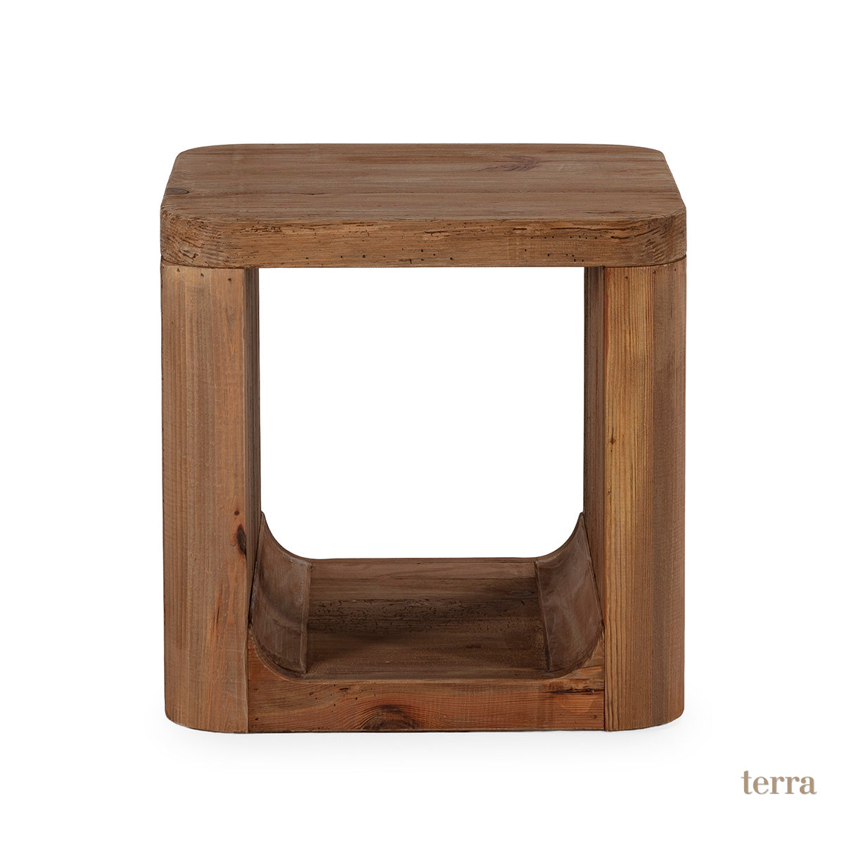 Mesa auxiliar de madera de pino recuperado Benicàssim