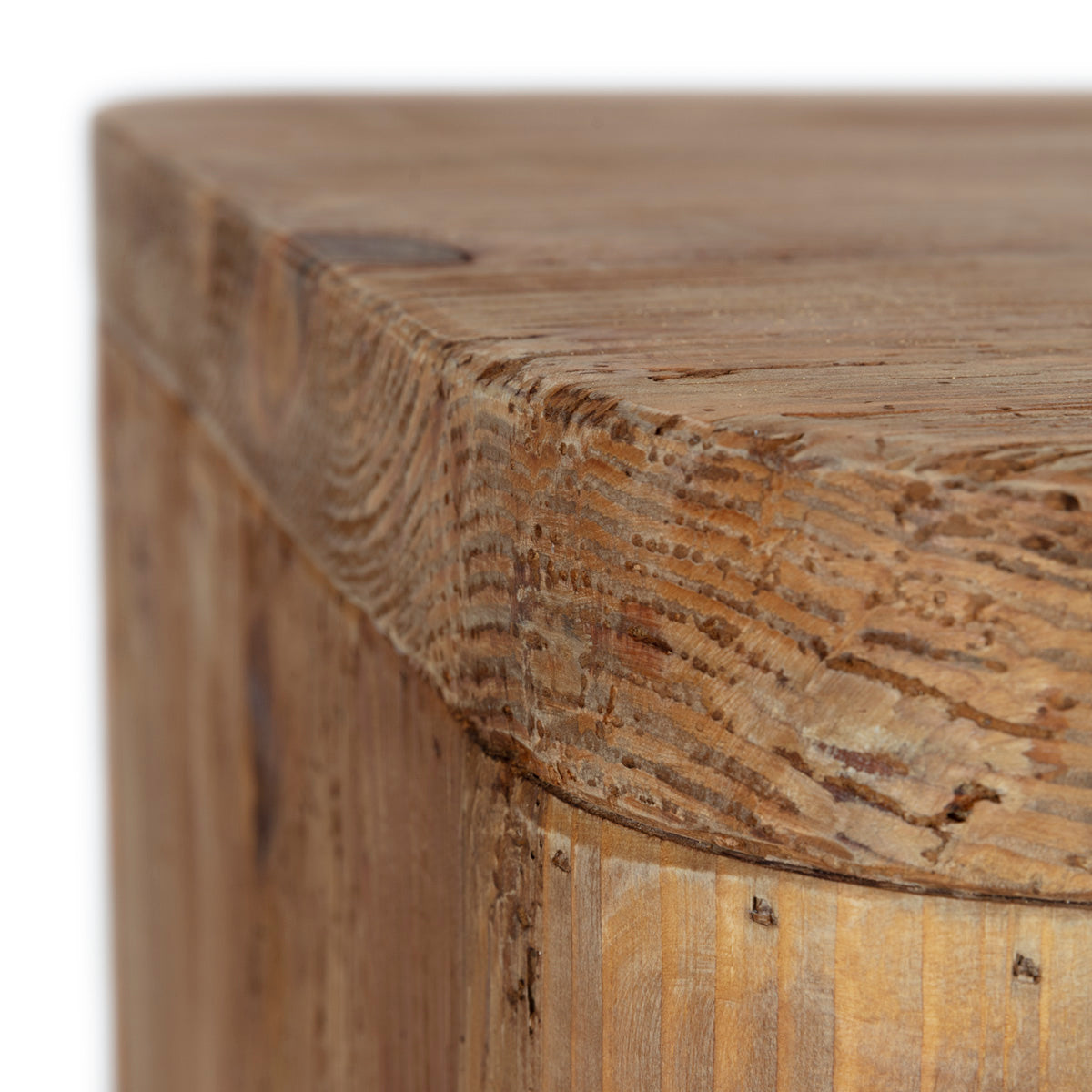 Mesa auxiliar de madera de pino recuperado Benicàssim