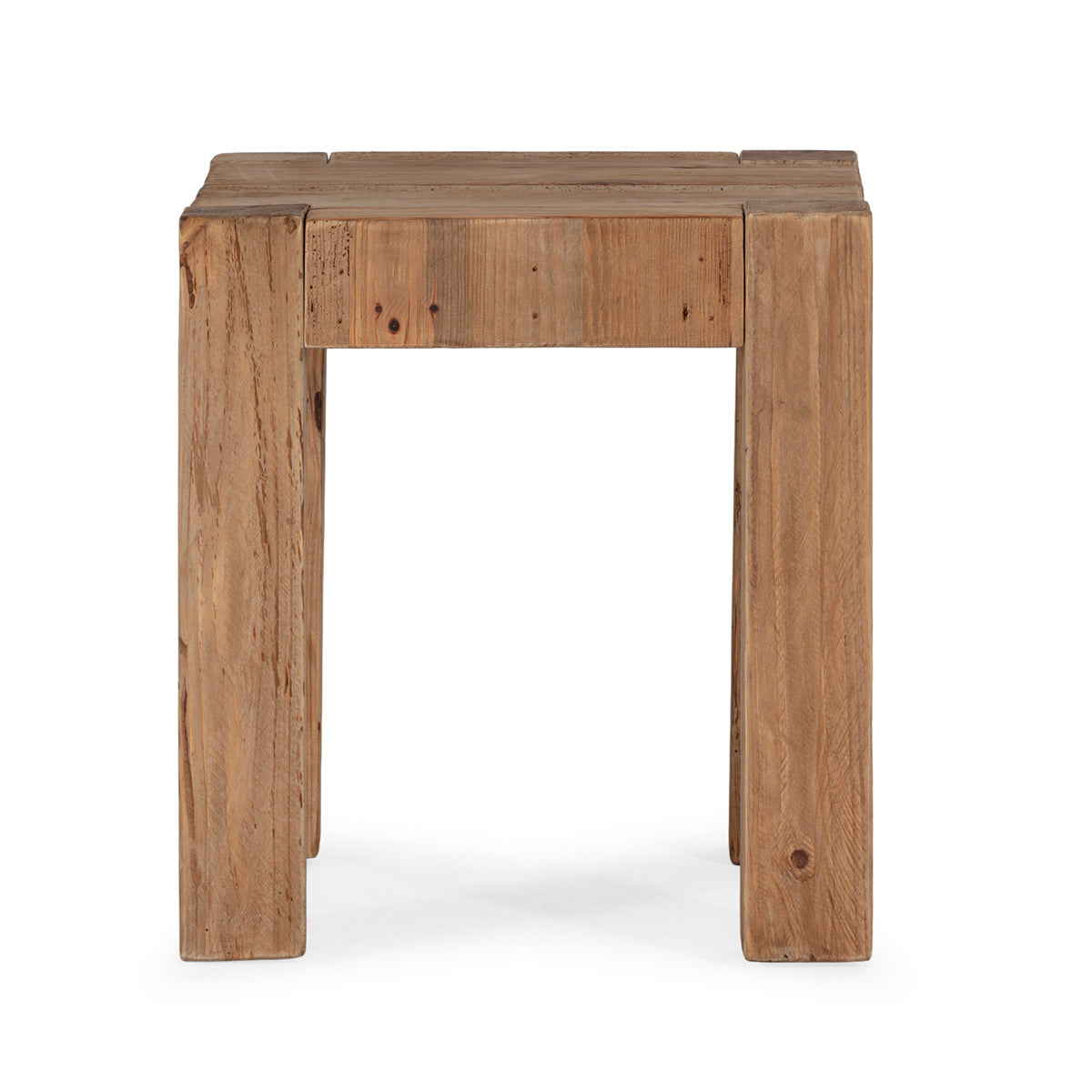 Mesa auxiliar de madera de pino recuperado Manfredonia