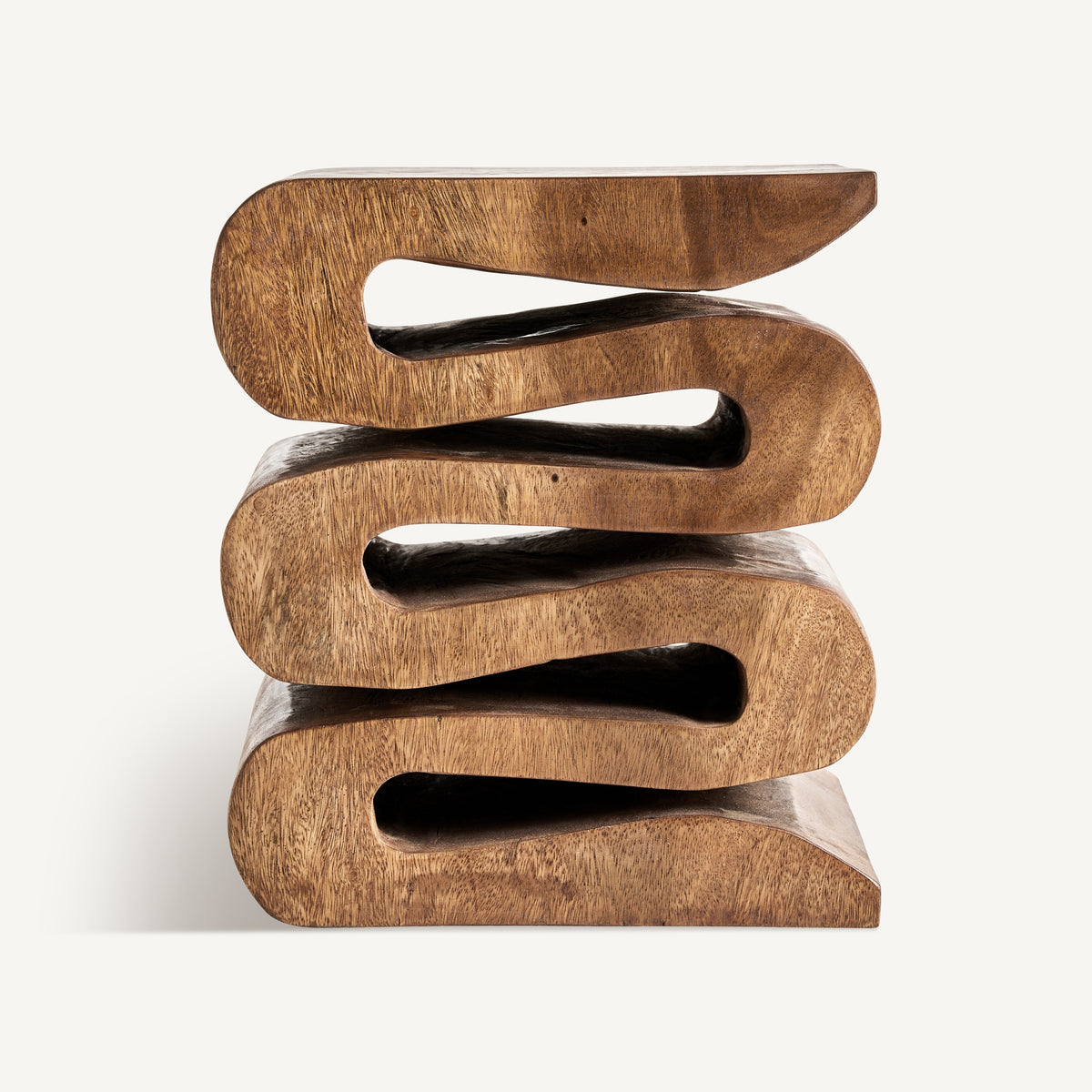 Mesa auxiliar de madera de suar Taghazout