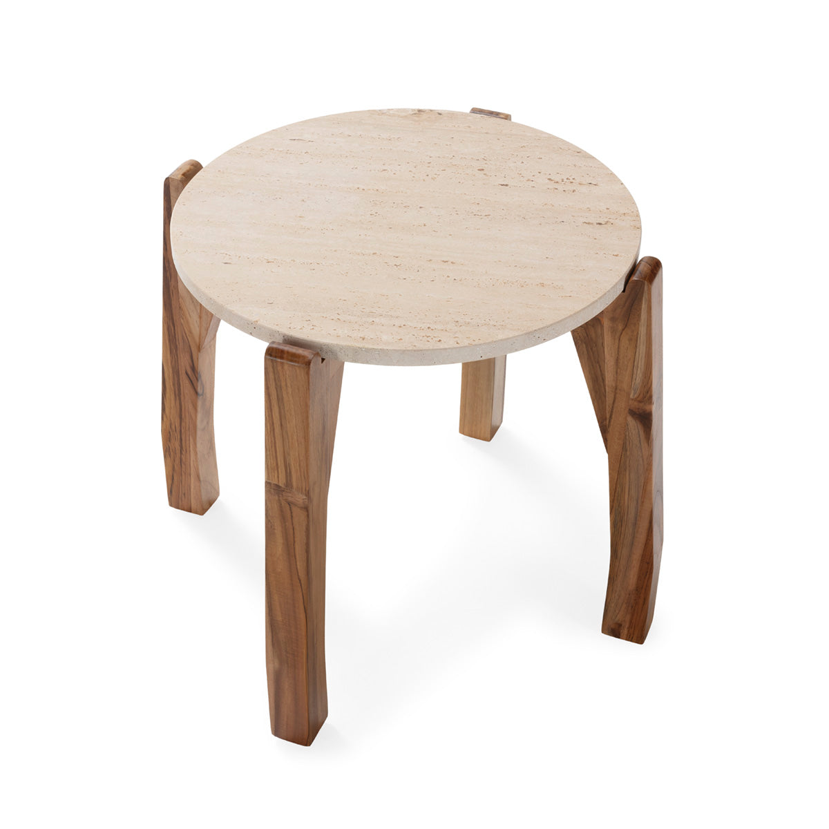 Mesa auxiliar de madera de teca Abrantes