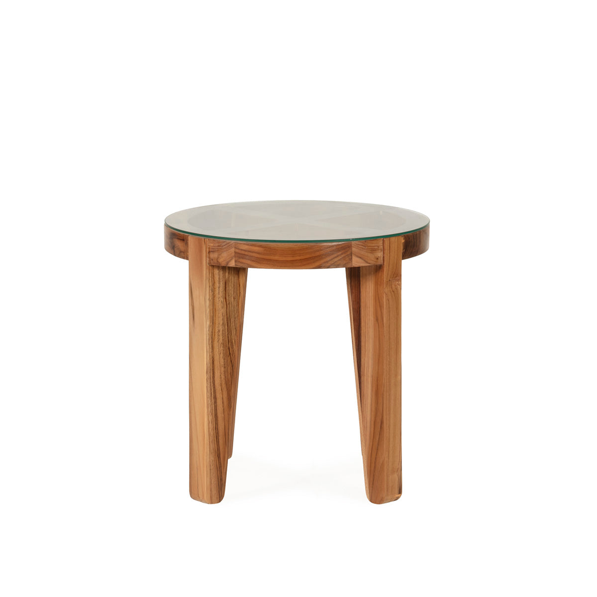 Mesa auxiliar de madera de teca Adelfas