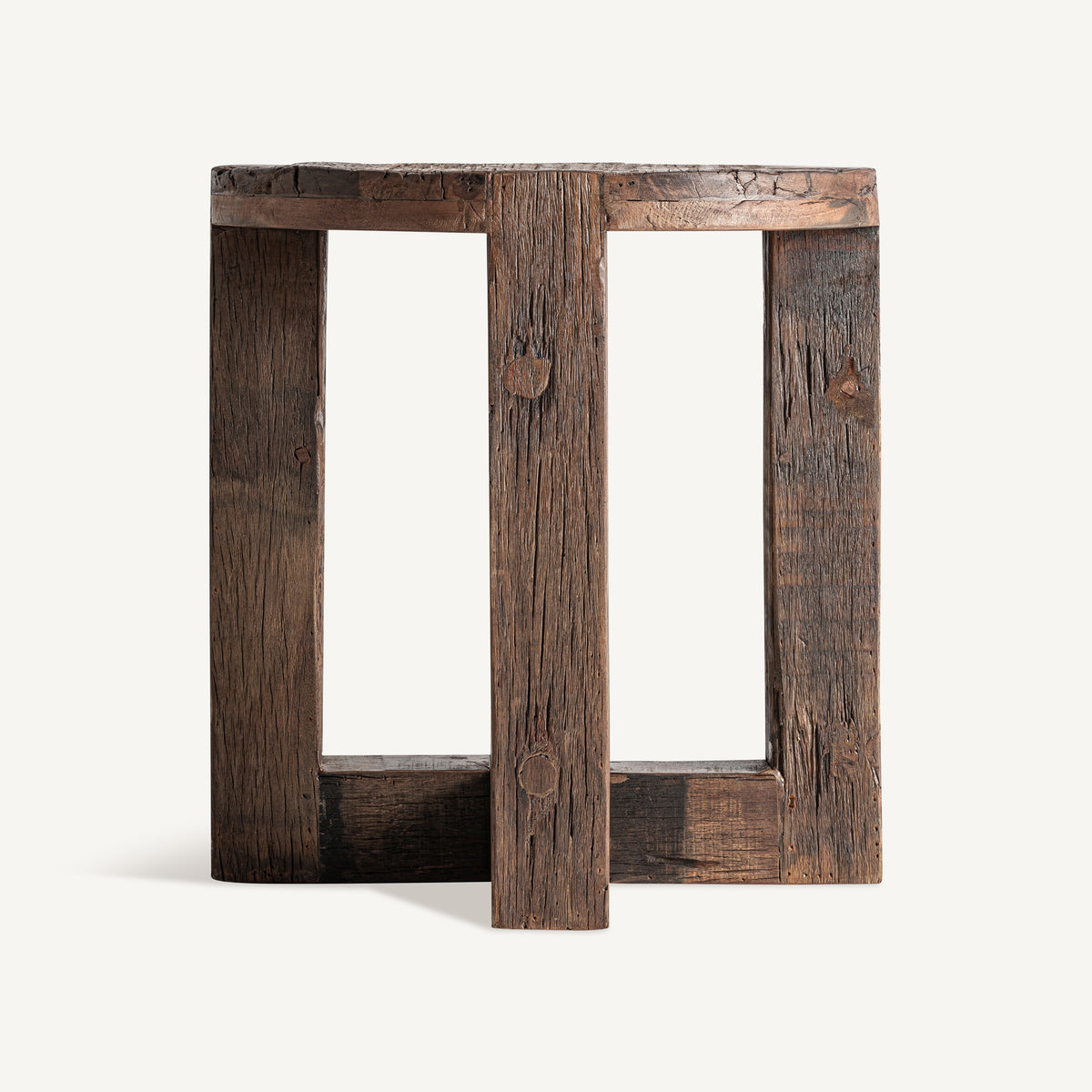 Mesa auxiliar de madera recuperada Quejigo