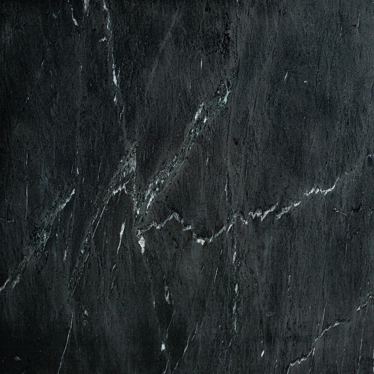 Mesa auxiliar de mármol negro Narciso pequeña