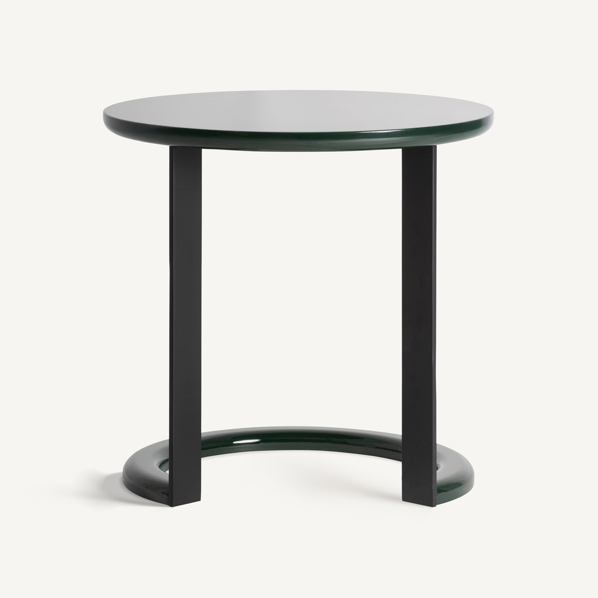 Mesa auxiliar lacada en verde Hiedra