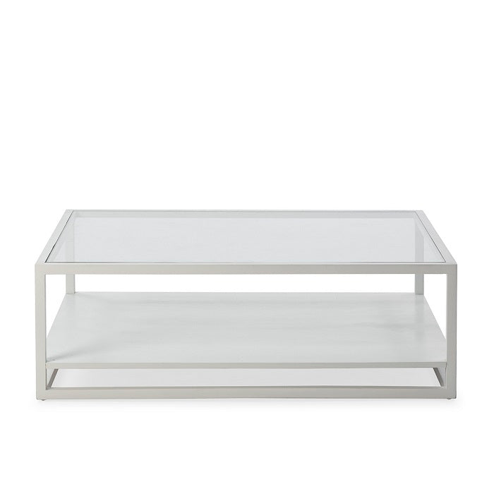 Mesa de centro de cristal y madera Poggioreale