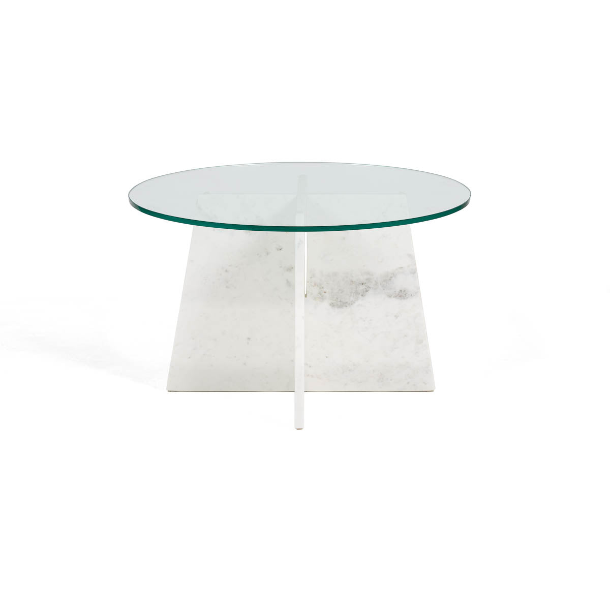 Mesa de centro de cristal y mármol Gavà