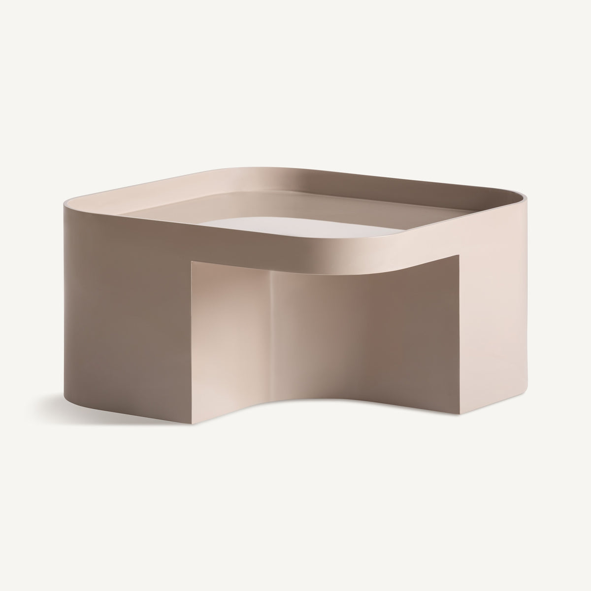 Mesa de centro de DM beige Zahora 70 cm