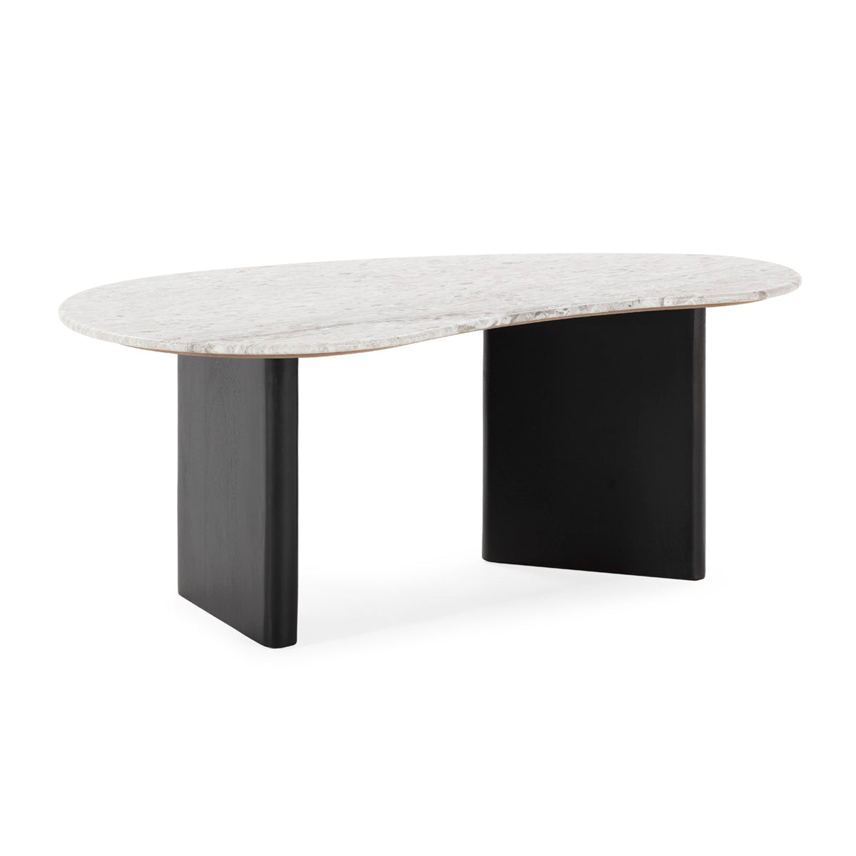 Mesa de centro de madera de mango y mármol Terni