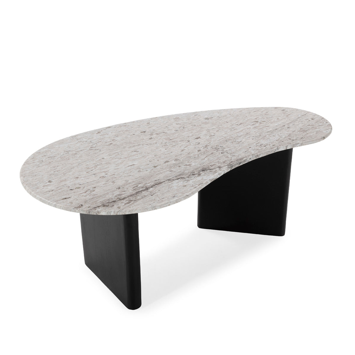 Mesa de centro de madera de mango y mármol Terni