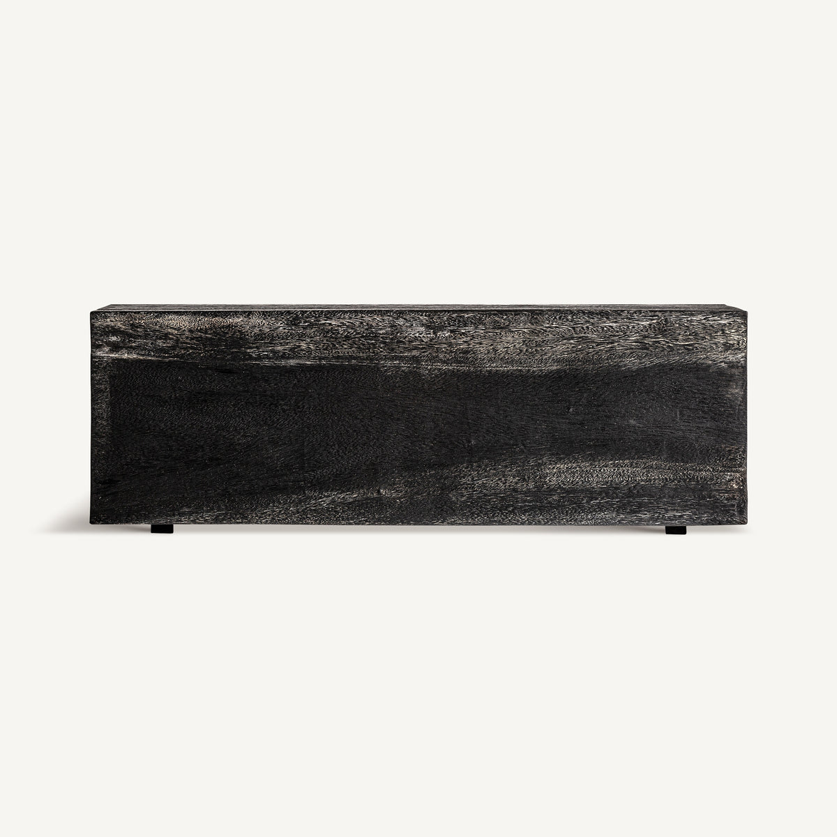 Mesa de centro de madera de suar negra Midoun 120 cm