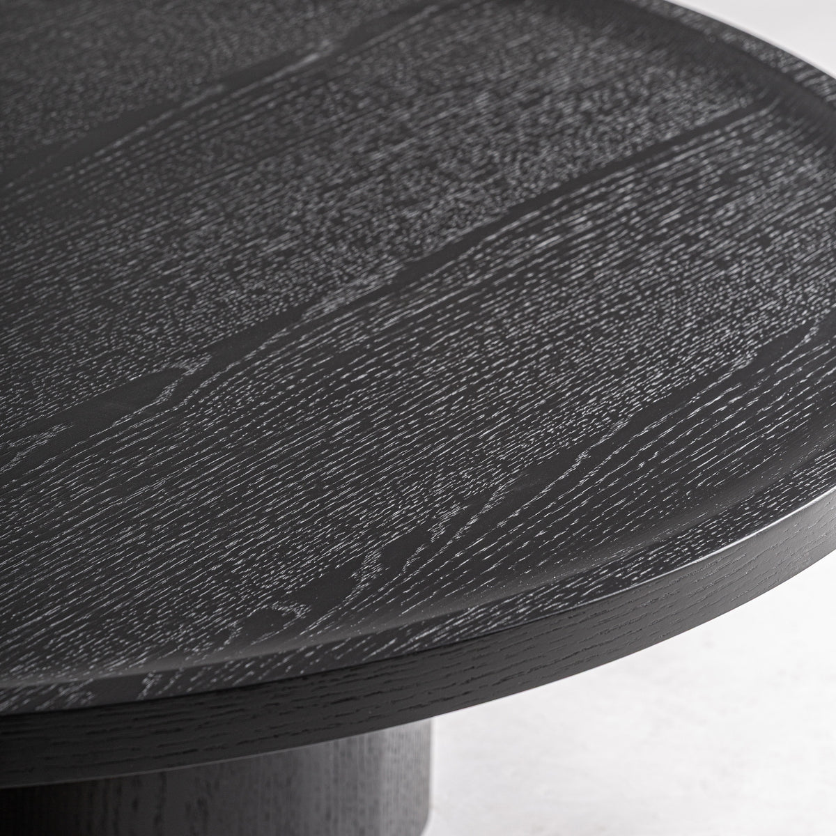 Mesa de centro de madera negra Filicudi