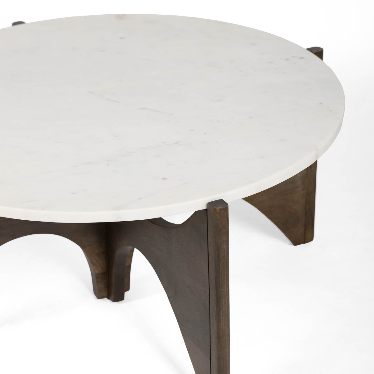 Mesa de centro de madera y mármol Arucas