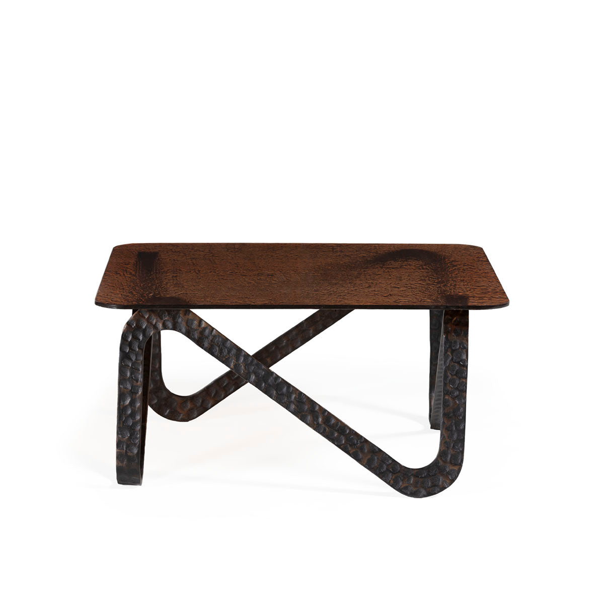 Mesa de centro de metal y vidrio Mesagne