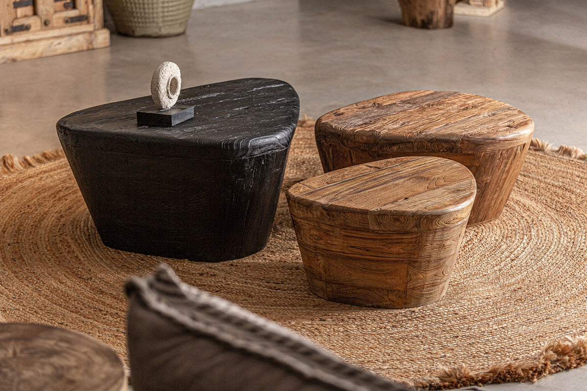 Mesa de centro de teca negra Corniglia