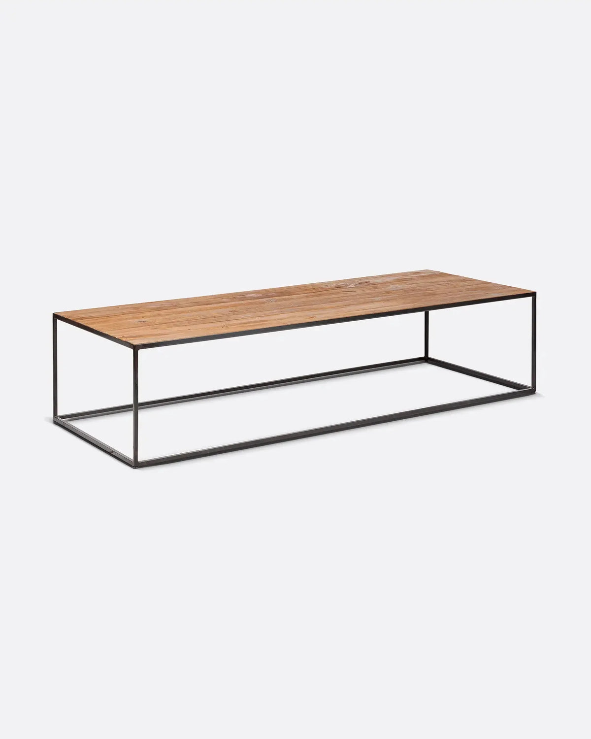 Mesa de centro de teca reciclada y hierro Trevélez
