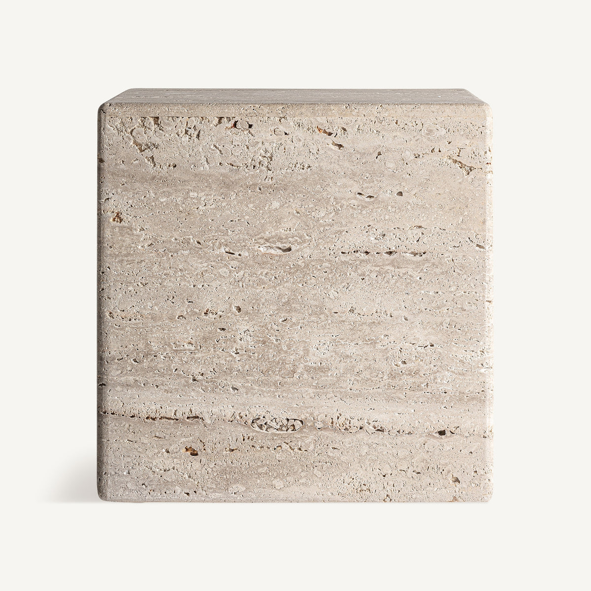 Mesa de centro de travertino Favignana 45 cm