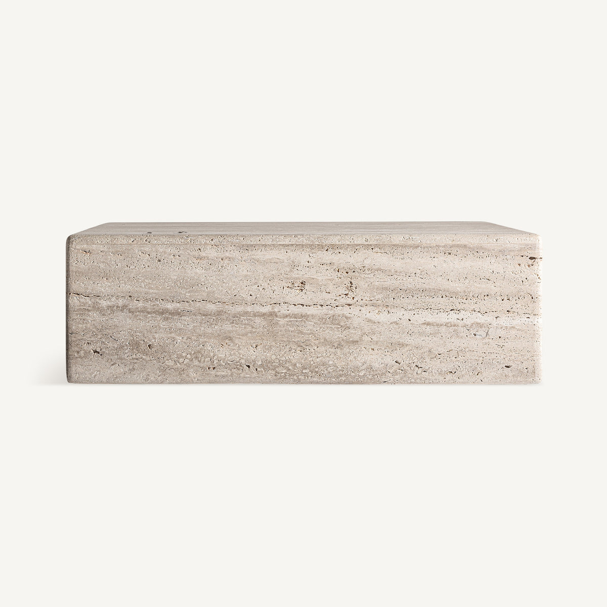 Mesa de centro de travertino Favignana 80 cm