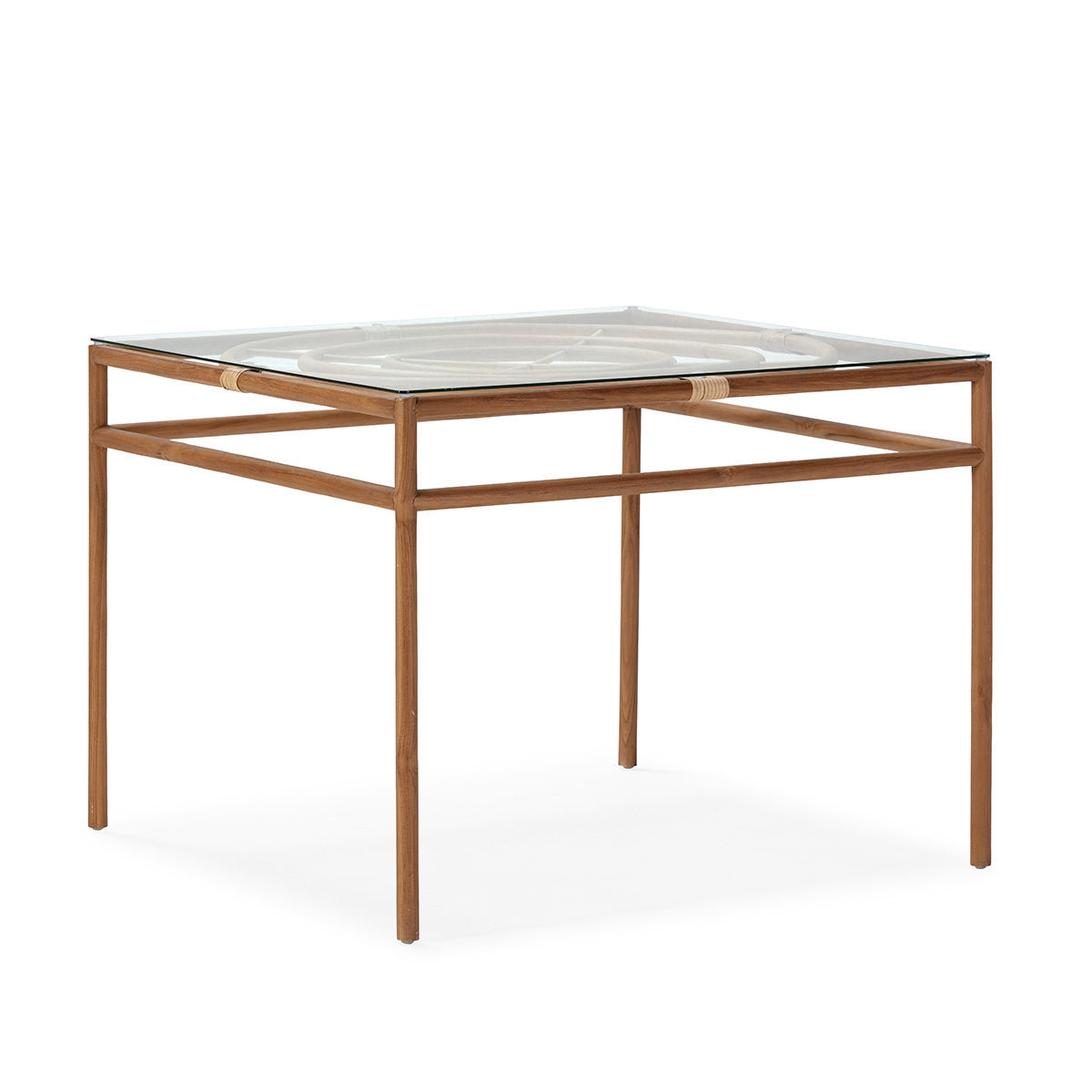 Mesa de comedor de exterior de teca Oleiros