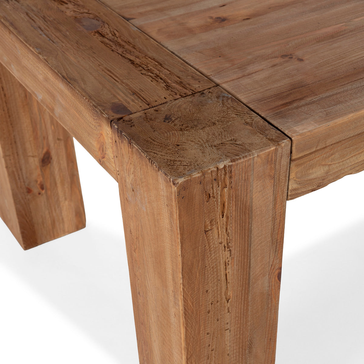 Mesa de comedor de madera de pino recuperado Ferrol