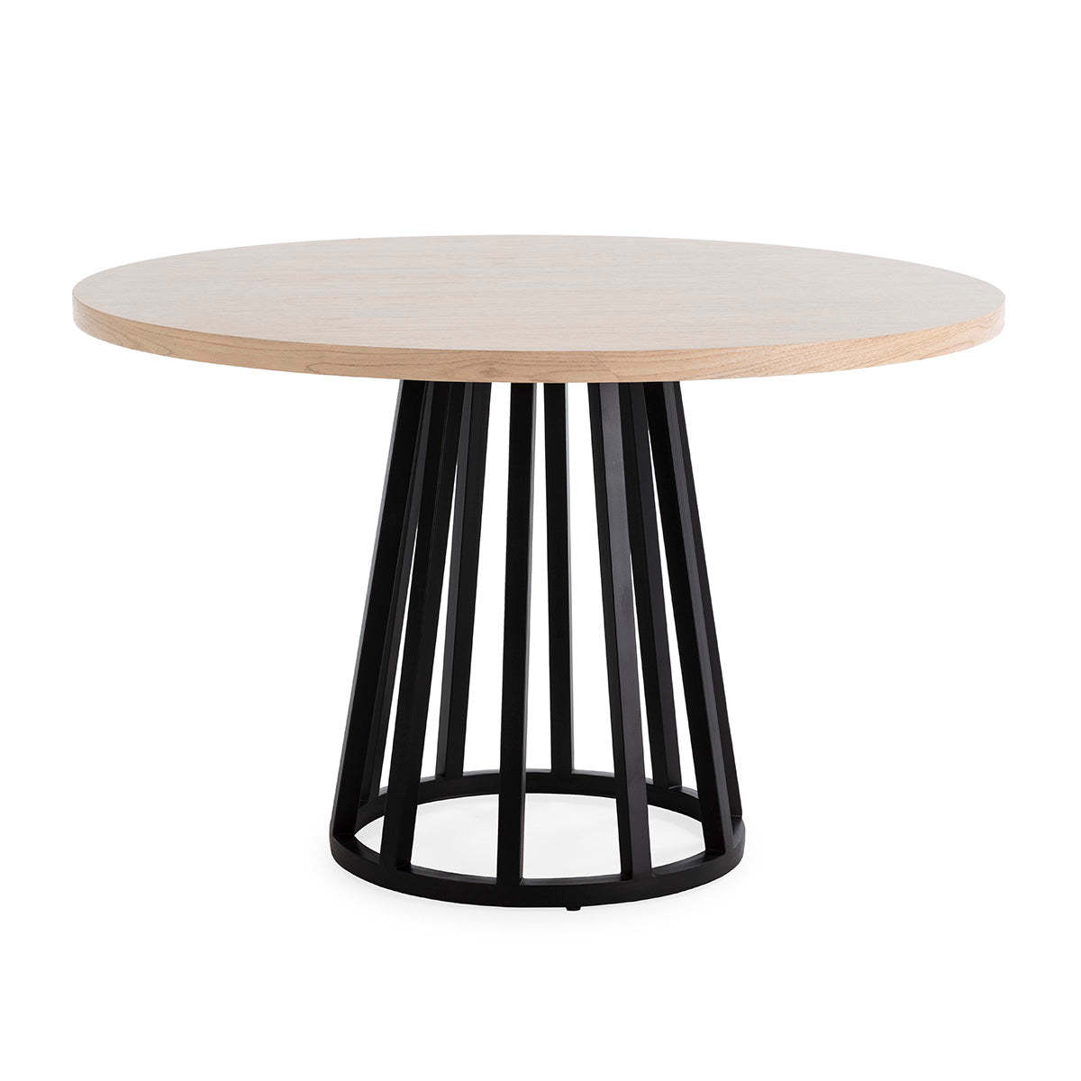 Mesa de comedor de madera y metal Balma