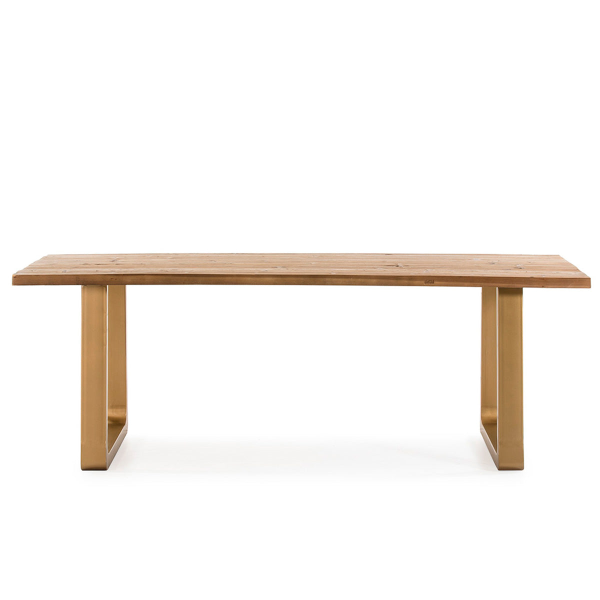 Mesa de comedor de madera y metal Giglio