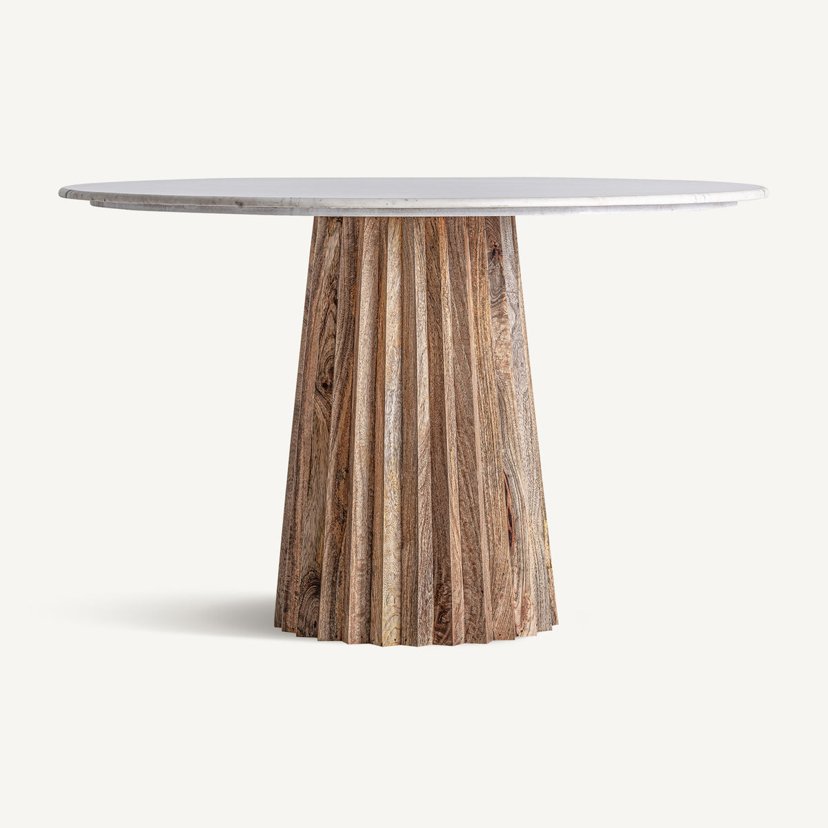 Mesa de comedor de mango y mármol Darrícal