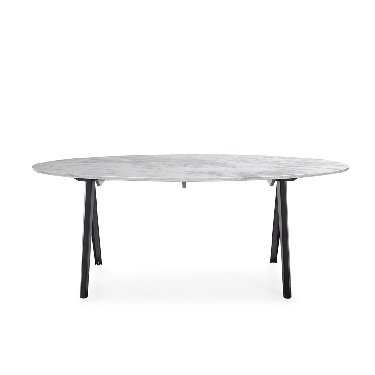 Mesa de comedor de mármol y metal Lanciano