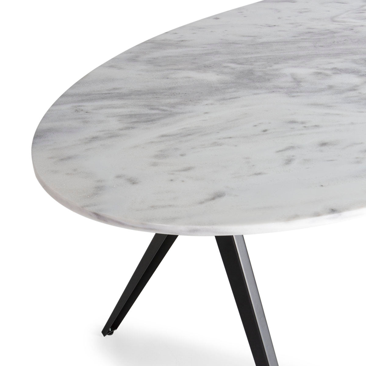 Mesa de comedor de mármol y metal Lanciano