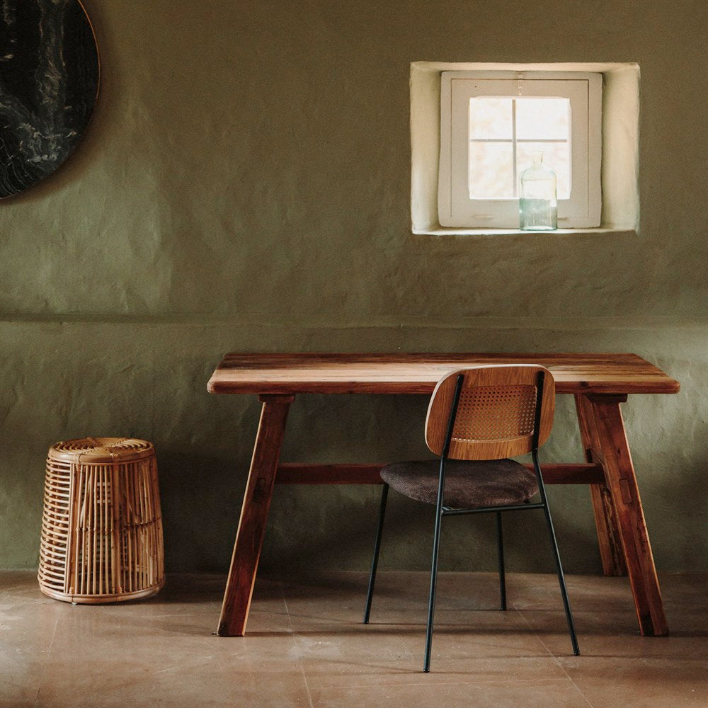 Mesa de comedor de pino reciclado Octavia