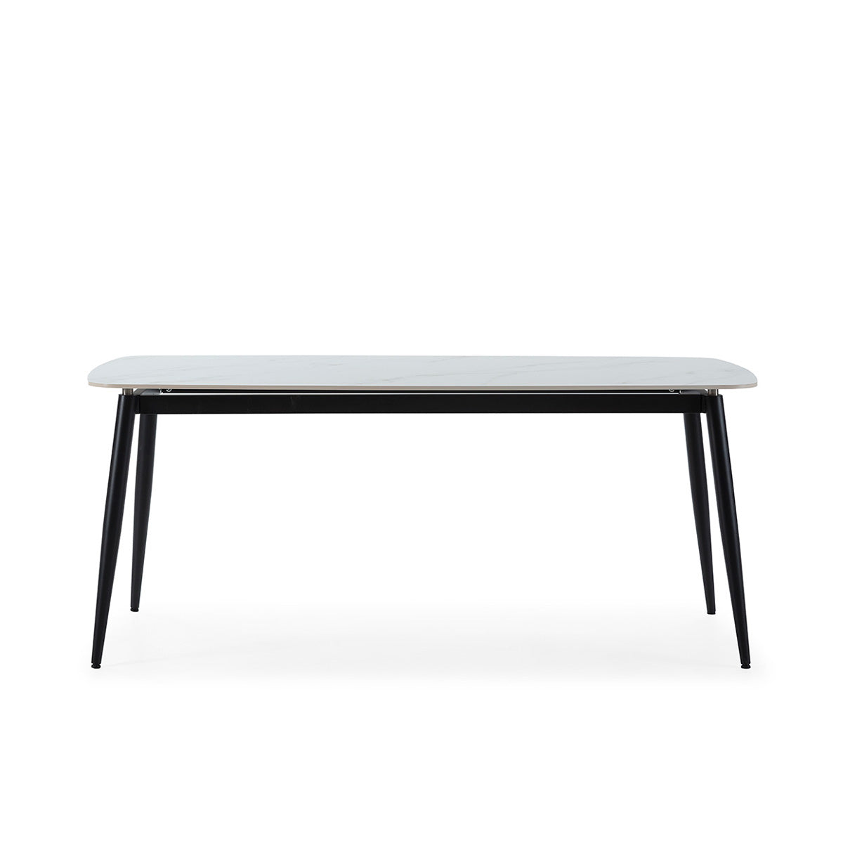 Mesa de comedor de porcelánico y metal Canillas