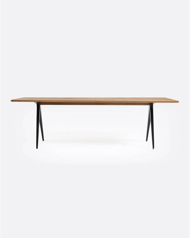 Mesa de comedor de teca reciclada y hierro Capileira