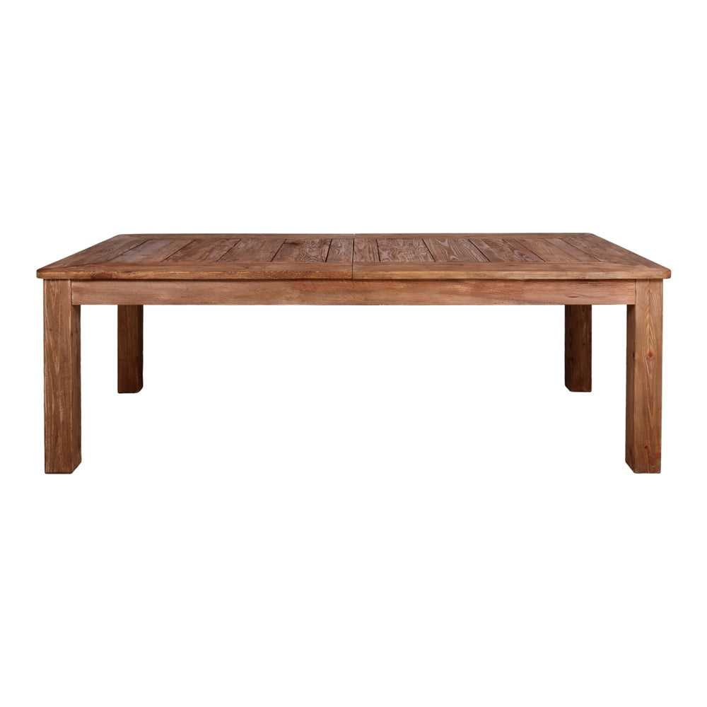 Mesa de comedor extensible de pino reciclado Aroa