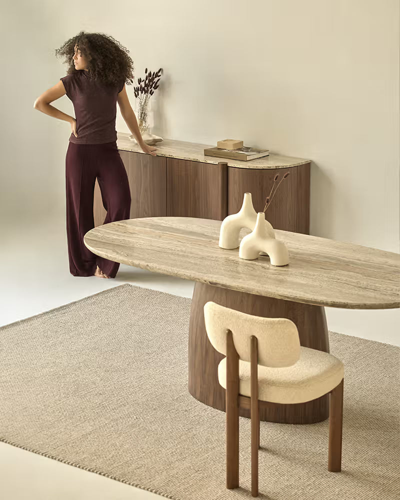 Mesa de Comedor Kaia Nogal 220 cm
